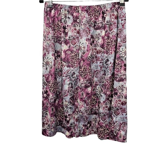 💎434 Anthony Richards Floral Vintage Pull On Purple Mini Skirt - Picture 4 of 5
